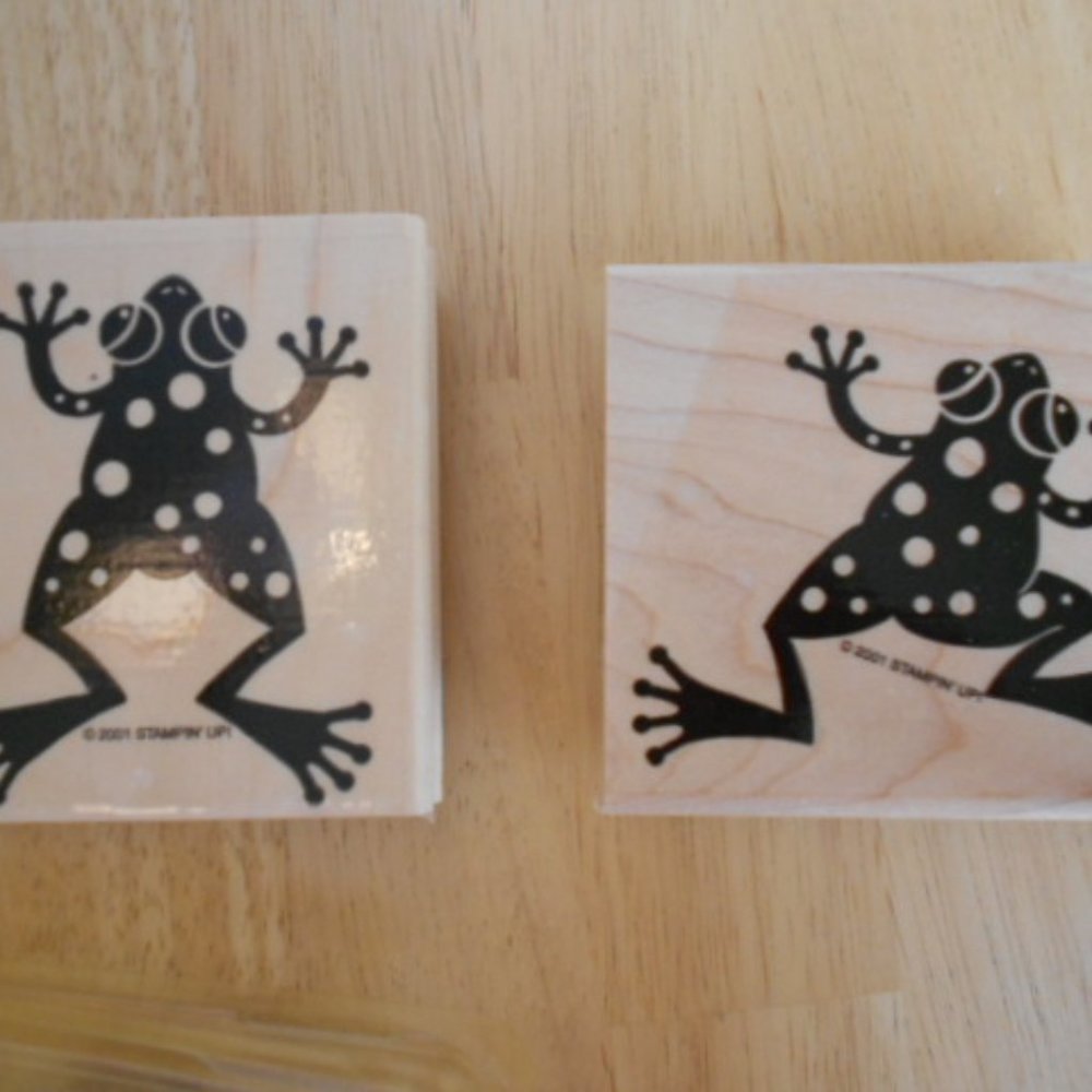 Stampin Up! Set of 6 Leapfrog Rubber Stamps - Picture 2 of 12